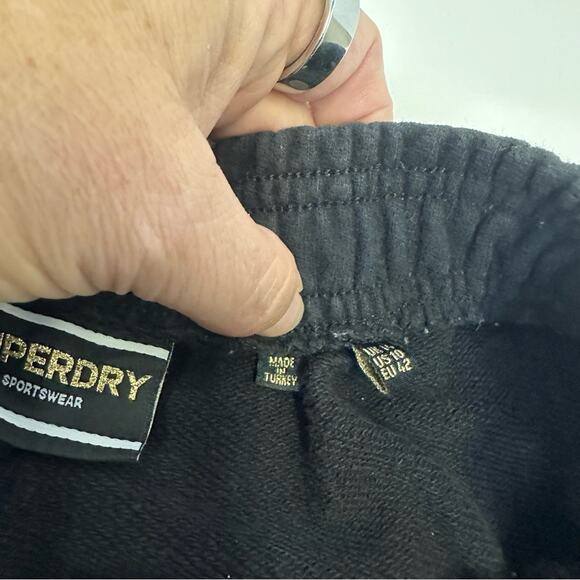 Superdry Women’s Black Sportswear Shorts - Size Large, Excellent Used Condition - Picture 5 of 11
